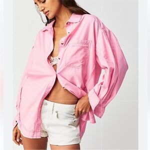 We The Free Pink Happy Hour Shirt